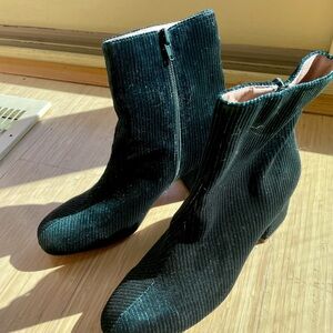 Chelsea Crew Corduroy Metallic Bootie New WO Box.